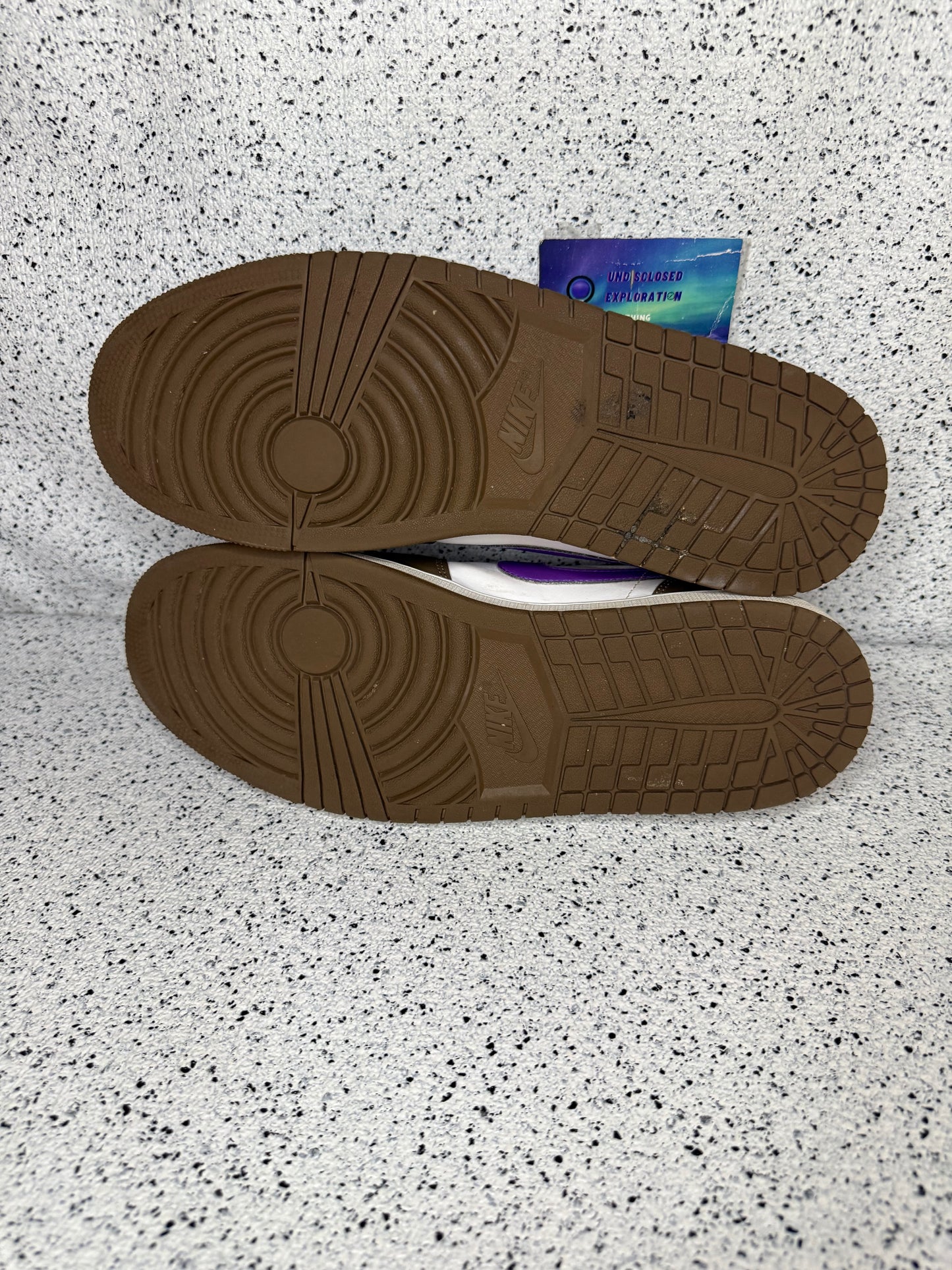Jordan 1 Low Palomono Purple Mocha 13 Men/14.5 Women “Preowned”