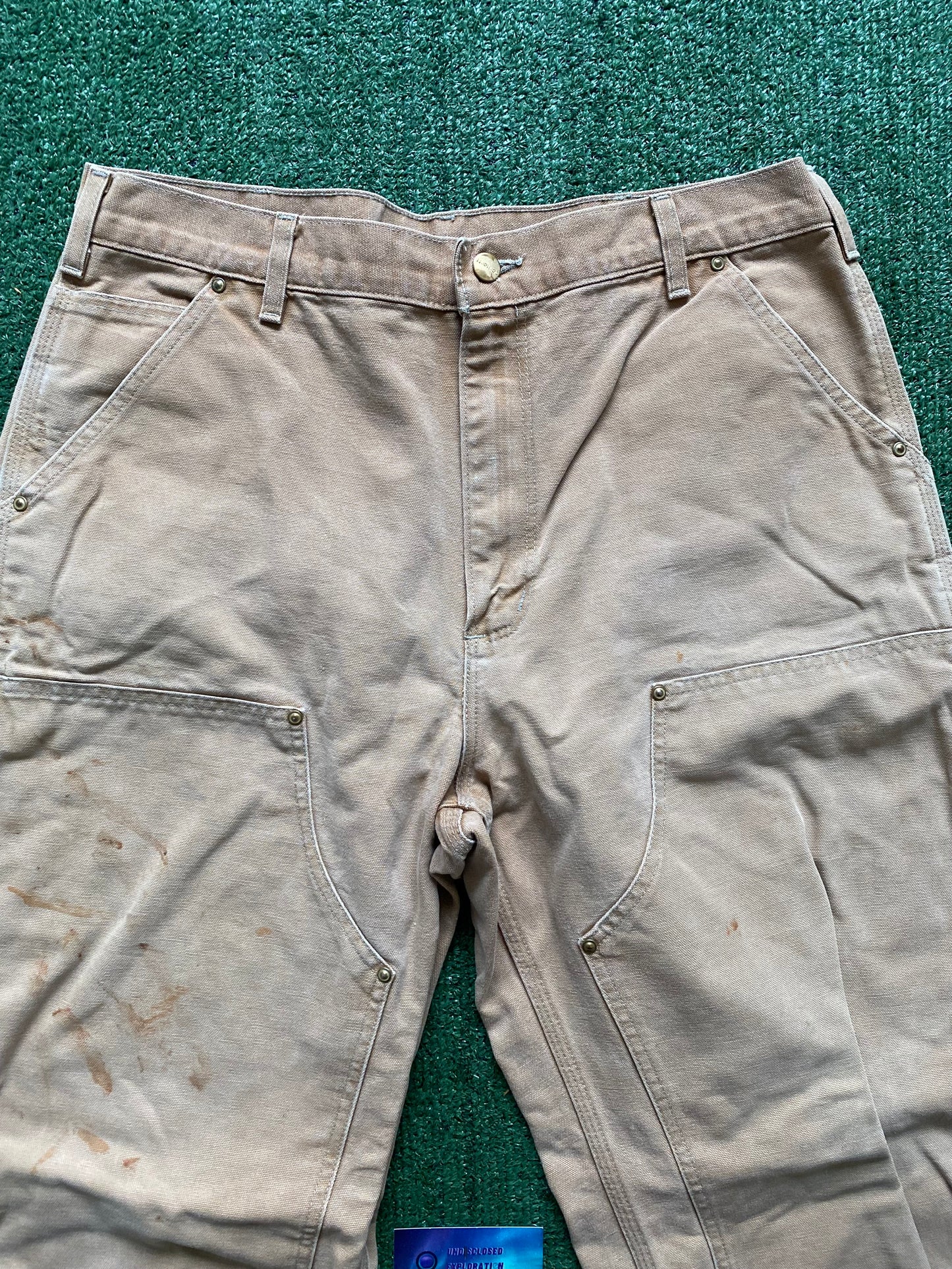 Vintage tan Carhartt double knee pants