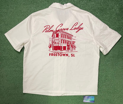 Palm grove lodge white button up