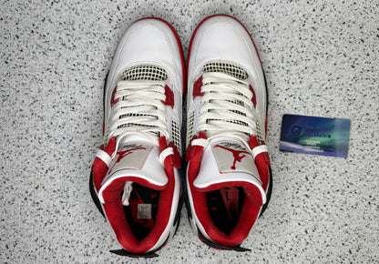 Jordan 4 Fire Red 9 Men/10.5 Women “Preowned”