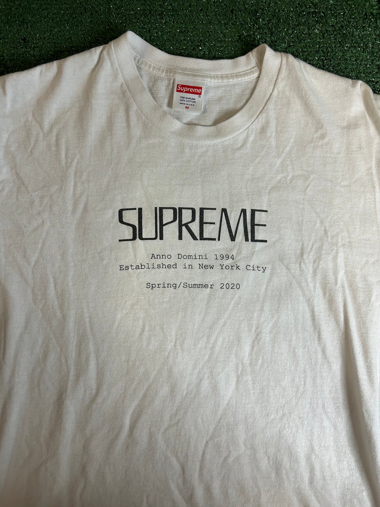 Supreme Anno Domini white tee