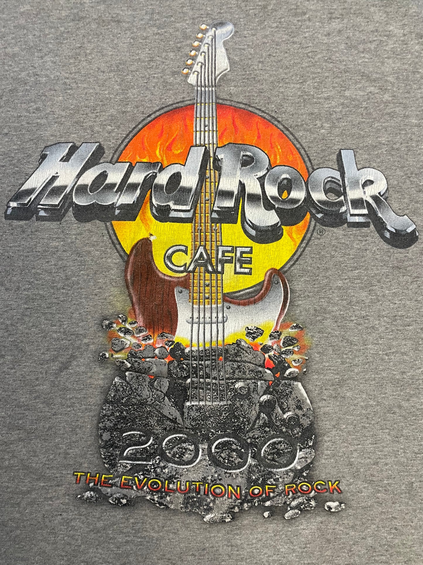 Vintage 2000s Hard Rock Cafe Lake Tahoe the evolution of rock tee