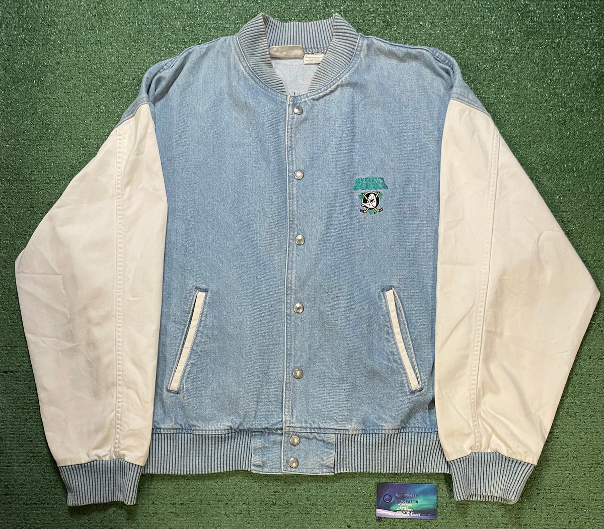 Vintage 1990s Mighty Ducks hockey Jean jacket