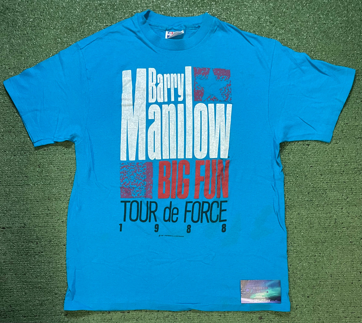 vintage 1988 Barry Manilow Big Fun Tour de Force tee
