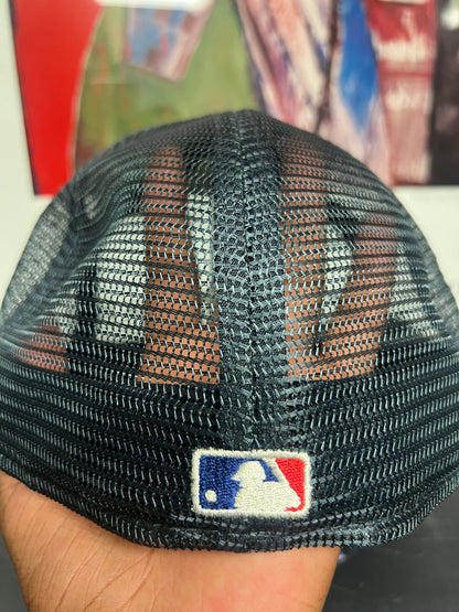 Fear of god essentials navy mesh X new era fitted hat