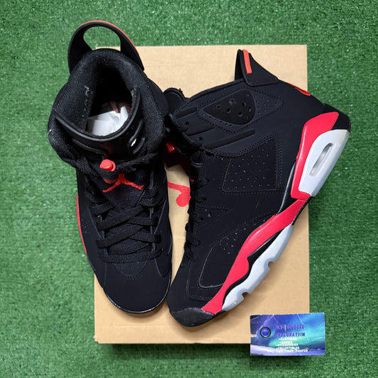 Jordan 6 Infrared Salesman 8 Men “Preowned”