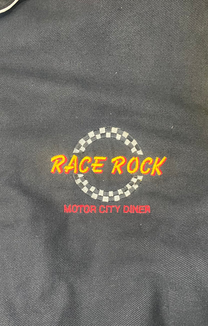 Vintage race rock motor city diner leather jacket