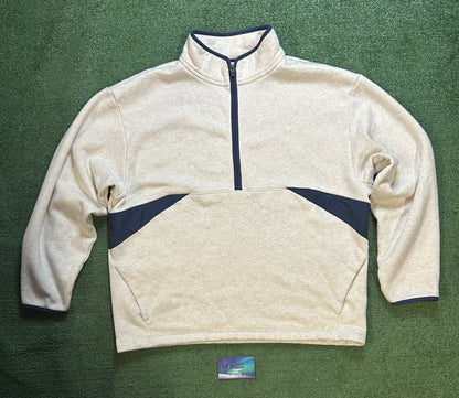 Dsg grey and navy quarter zip