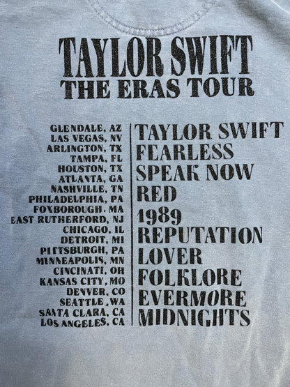 Taylor Swift The Eras Tour blue crewneck