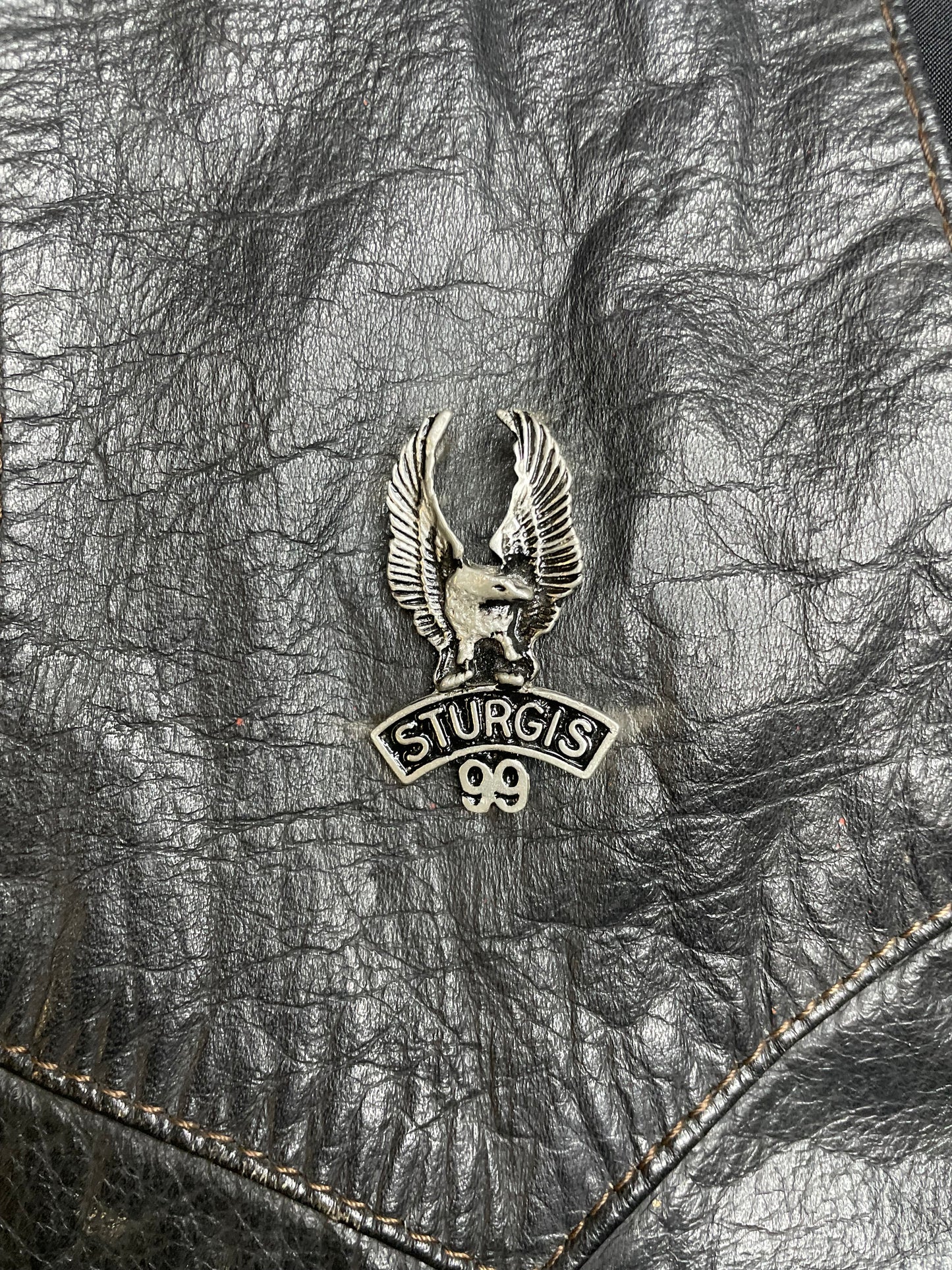 Vintage 1990s Harley Davidson leather vest