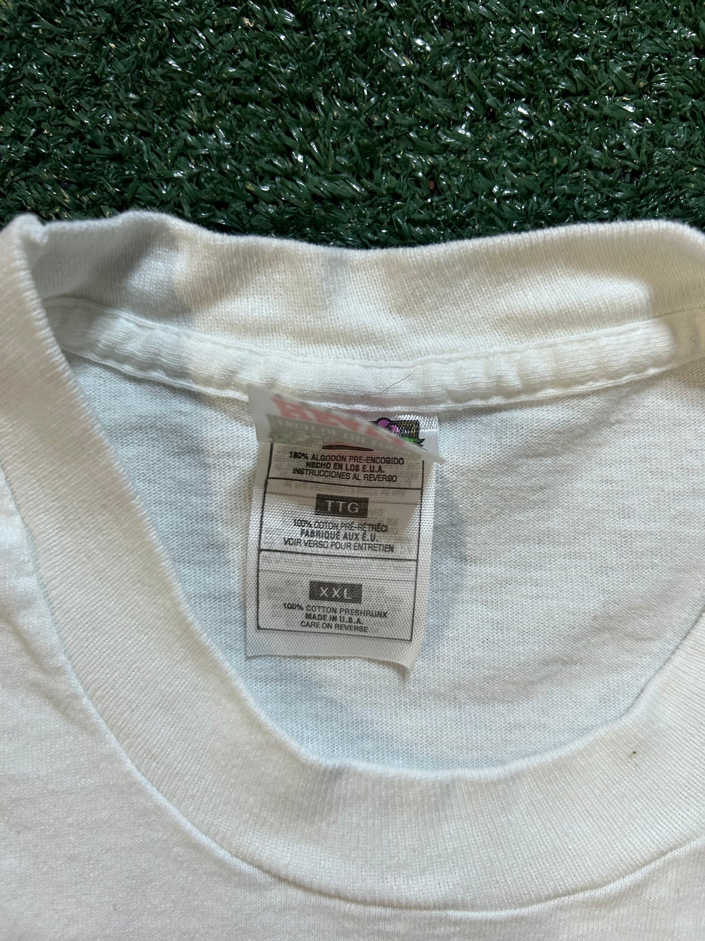 Vintage 1990s soccer for world peace tee
