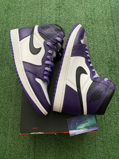 Jordan retro 1 High Court Purple size 10.5men/12women