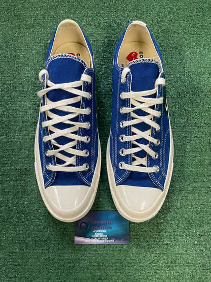 Converse x Comme Des Garçon Chuck 70 OX CDG Play blue size 10men/11.5women