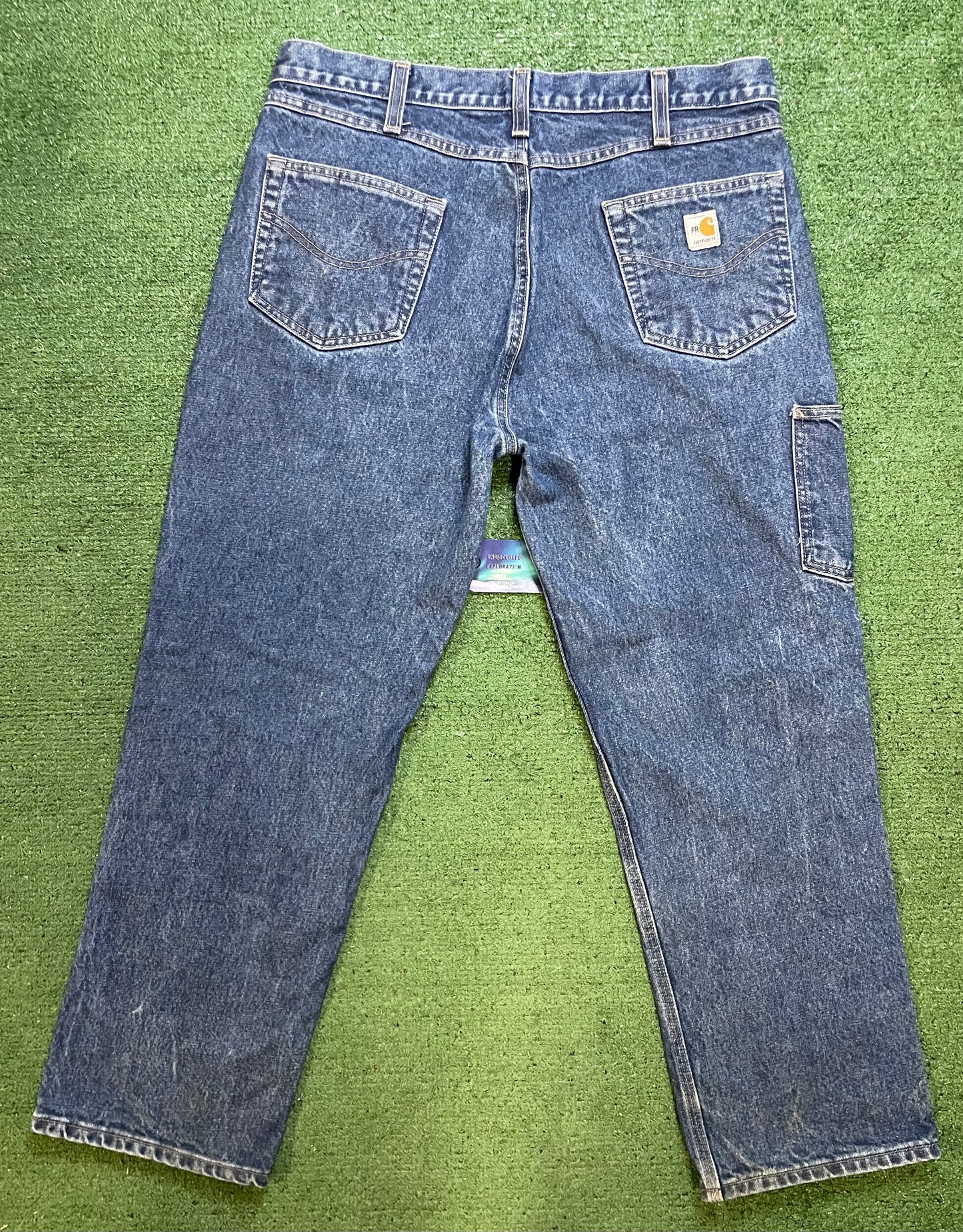 Carhartt blue denim double knees