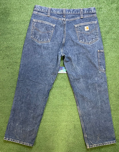 Carhartt blue denim double knees