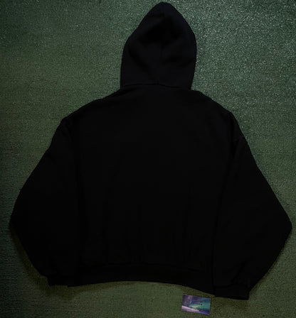 Fear Of God Essentials black center logo hoodie