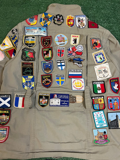 Vintage 1980s tourist patch jacket