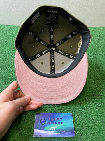 LA Dodgers olive 40th anniversary dodger stadium fitted hat