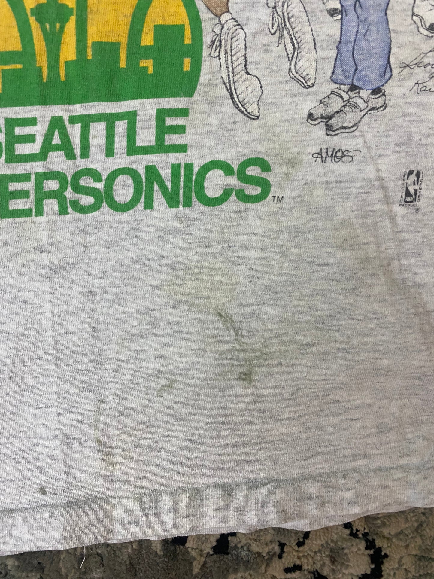 Vintage Seattle SuperSonics Lottery Shirt