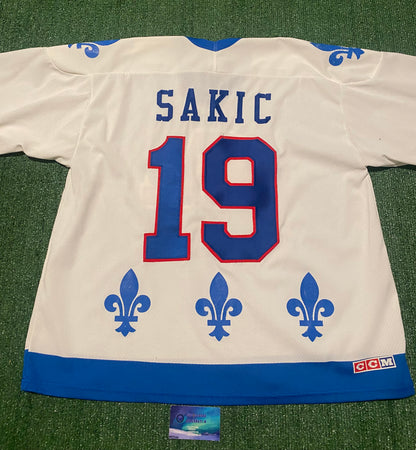 Vintage Joe Sakic Quebec Nordiques Jersey