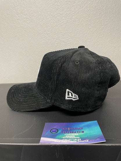 LA black corduroy Los Angeles 1984 patch hat