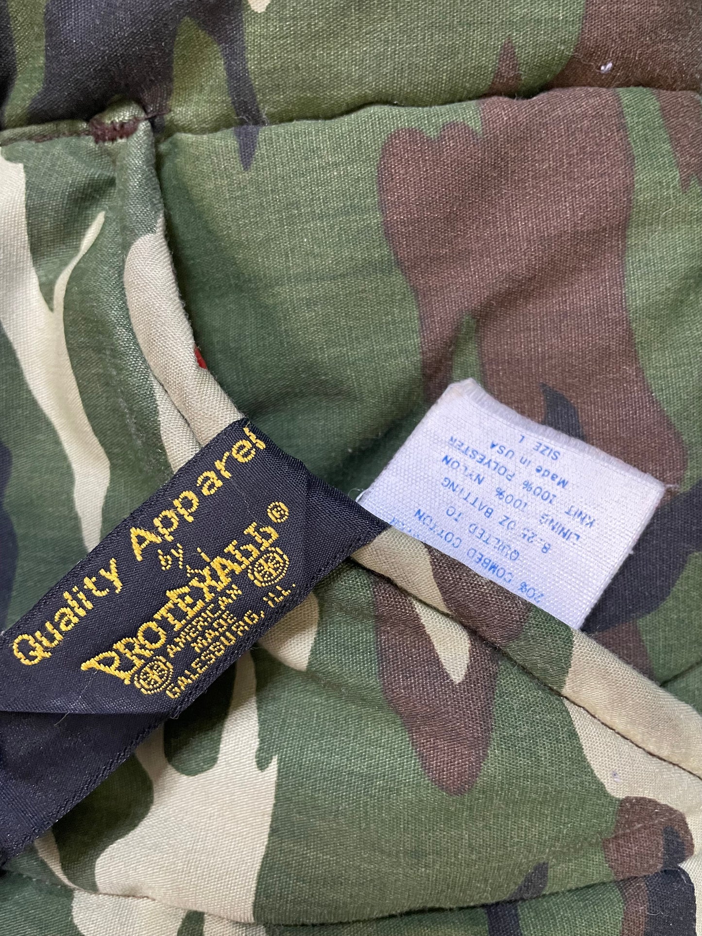Vintage 1990s camo vest