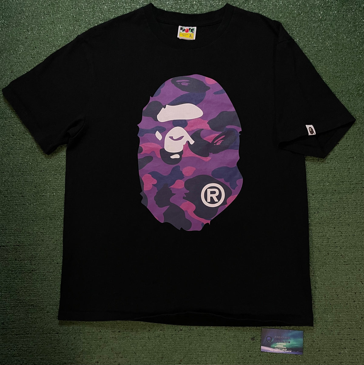 Bape A Bathing Ape color camo big ape purple camo tee