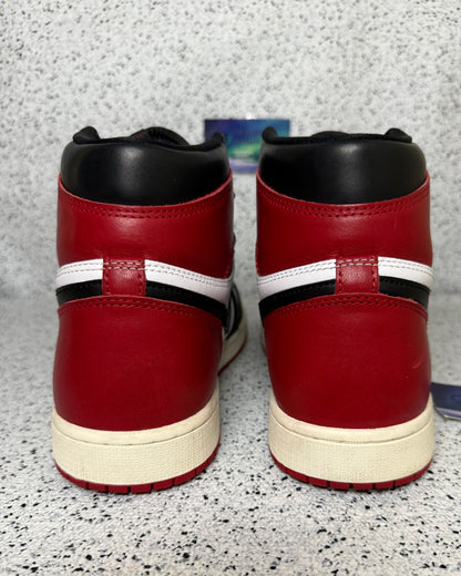 Jordan 1 Black Toe Reimagined 10.5 Men/12 Women “Preowned”