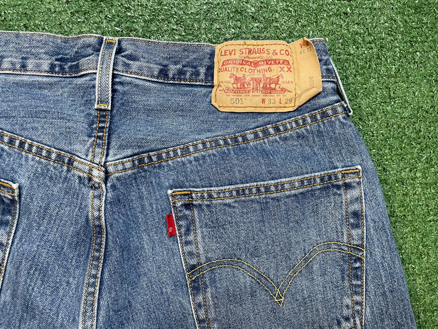 Vintage Levi 501 blue jeans