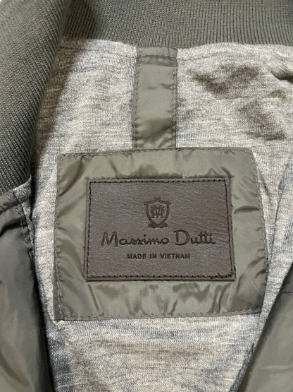 Massimo Dutti grey bomber jacket