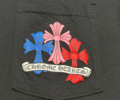 Chrome hearts multi color cemetery cross tee