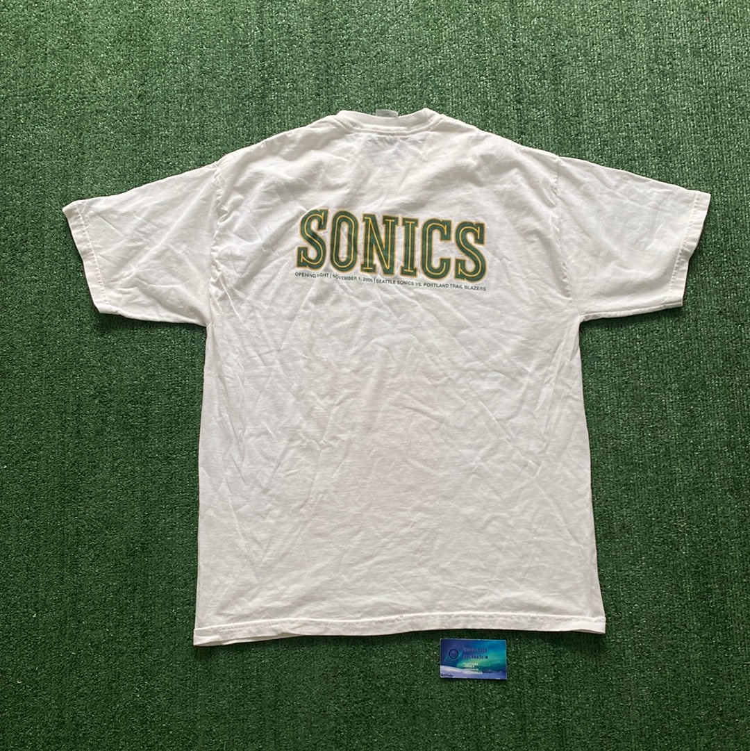 Vintage Seattle Supersonics 40th anniversary Opening Night T-shirt