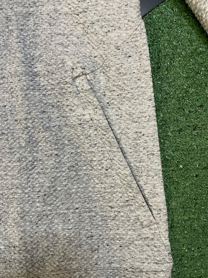 lululemon textured double knit heather light grey hoodie