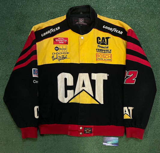 Vintage 1990s CAT racing nascar Jeff Hamilton jacket