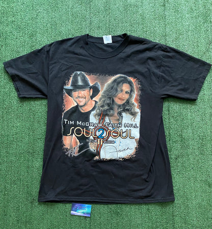 Vintage 2006 Tim McGraw/Faith Hill Soul 2 Soul Tour T-Shirt