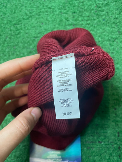 Under Armour red logo beanie