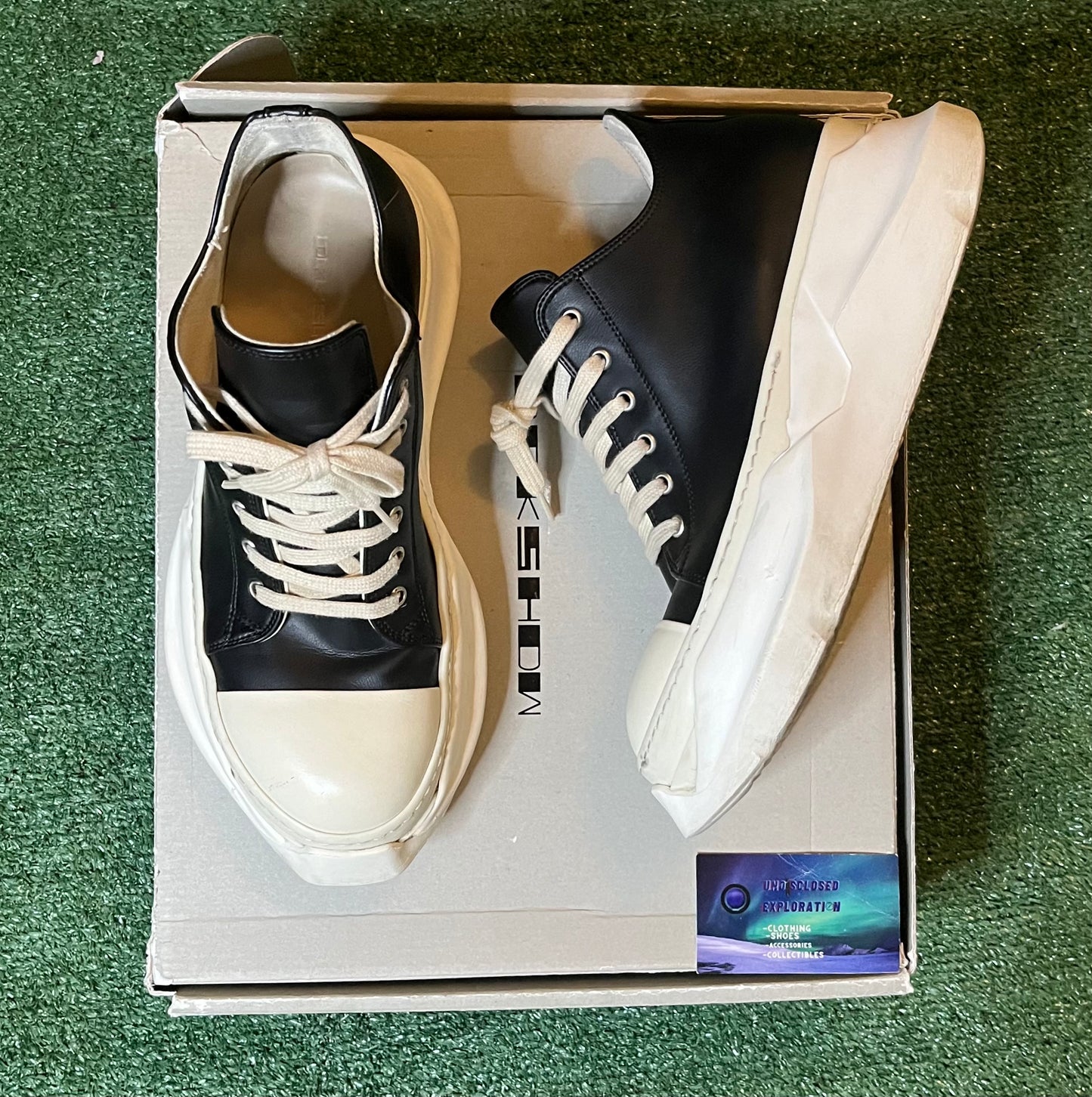 Rick Owens Drkshdw abstract leather low size 9men/10.5women (EU/42)