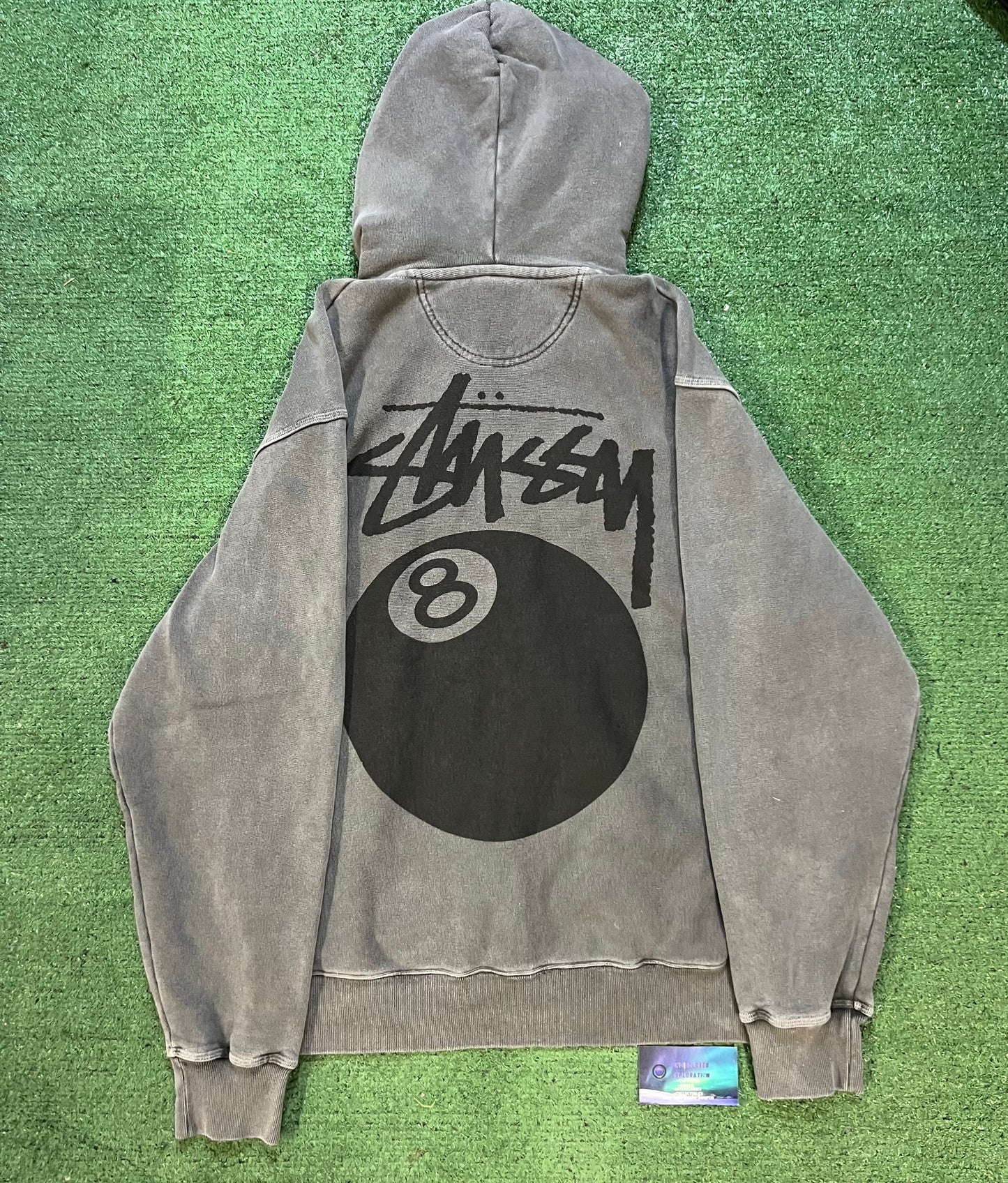 Stussy 8 ball grey hoodie