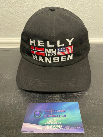 vintage Helly Hansen No. 1877 black US and Norwegian hat