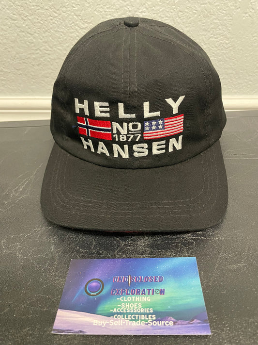 vintage Helly Hansen No. 1877 black US and Norwegian hat