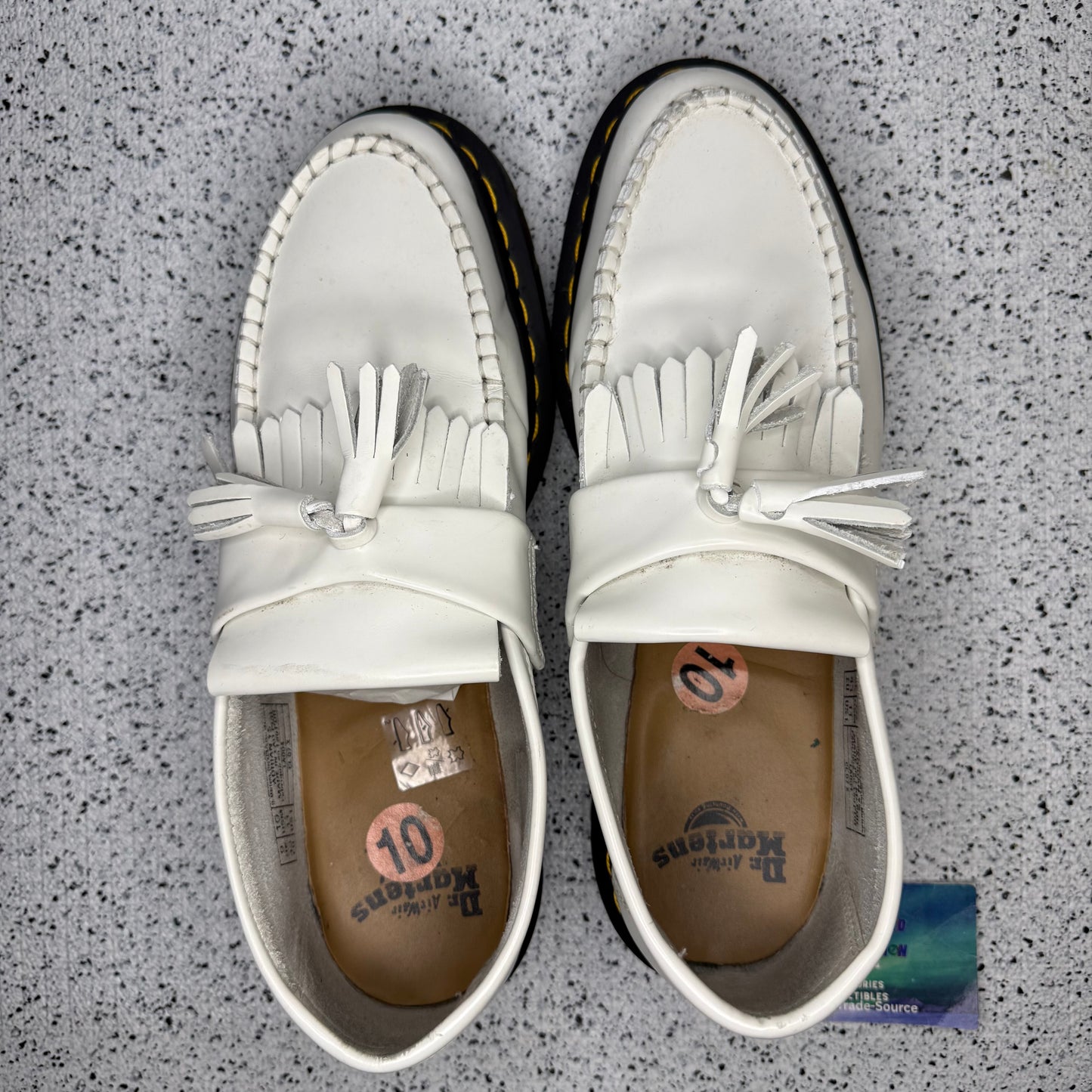 Dr Martens Adrian YS Tassel White 10 Men/11.5 Women “Preowned”