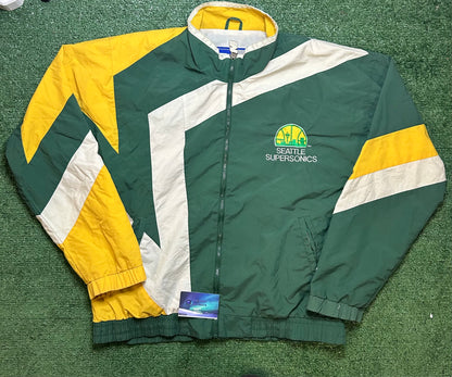 Vintage 1990s Seattle SuperSonics Windbreaker jacket