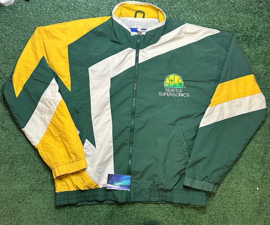 Vintage 1990s Seattle SuperSonics Windbreaker jacket