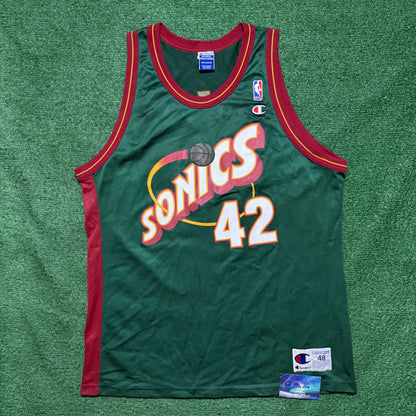 Vintage Seattle SuperSonics Vin Baker Jersey Champion