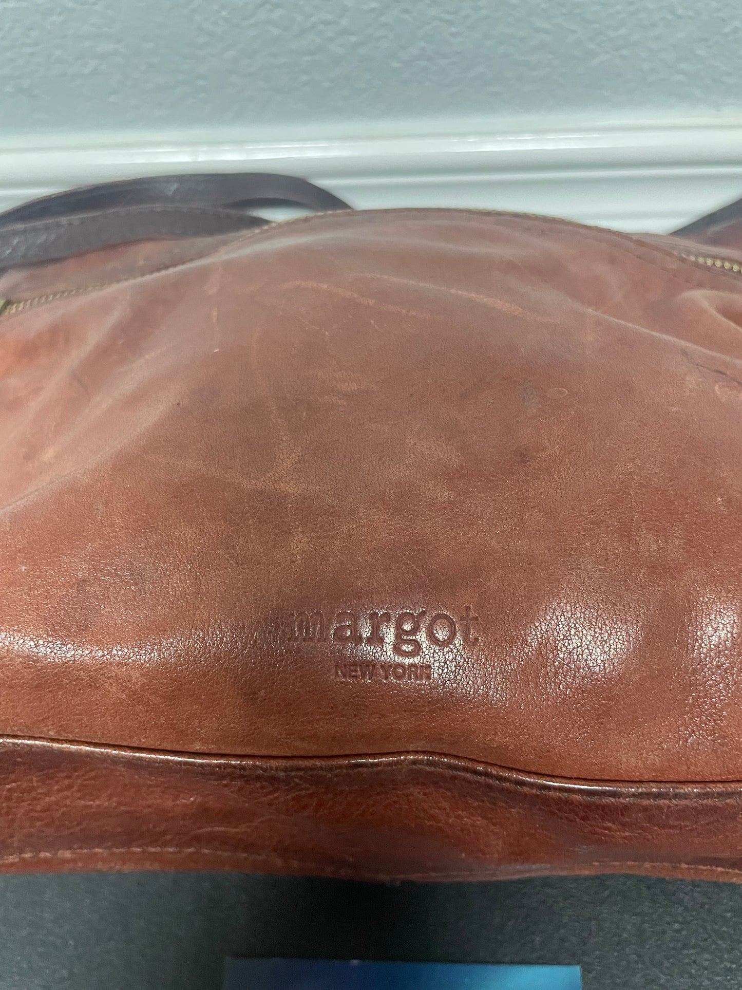 vintage Margot brown leather shoulder bag