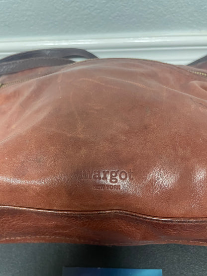 vintage Margot brown leather shoulder bag