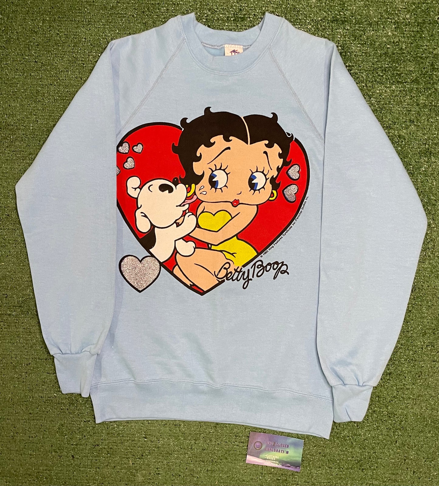 Vintage 1980s Betty boop puppy love crewneck