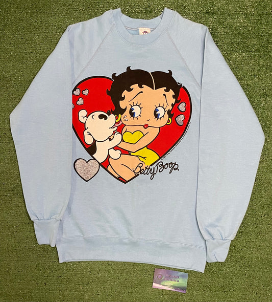 Vintage 1980s Betty boop puppy love crewneck
