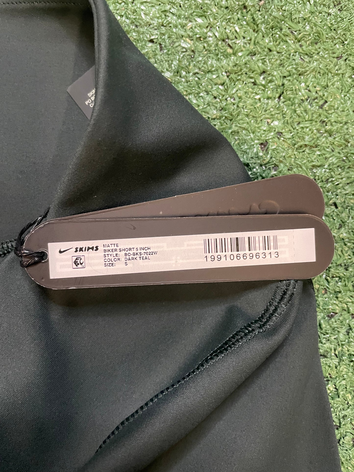 Nike X Skims  dark teal biker shorts