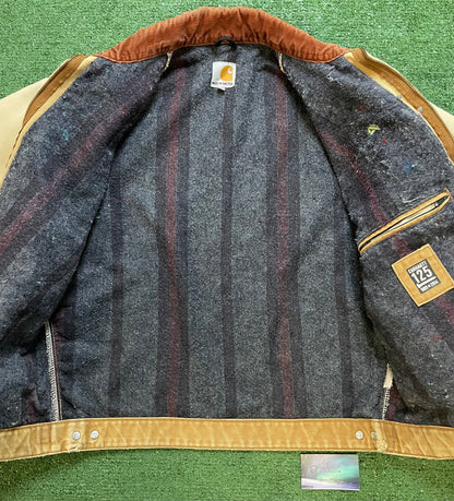 Vintage 2000s Carhartt beige Detroit jacket